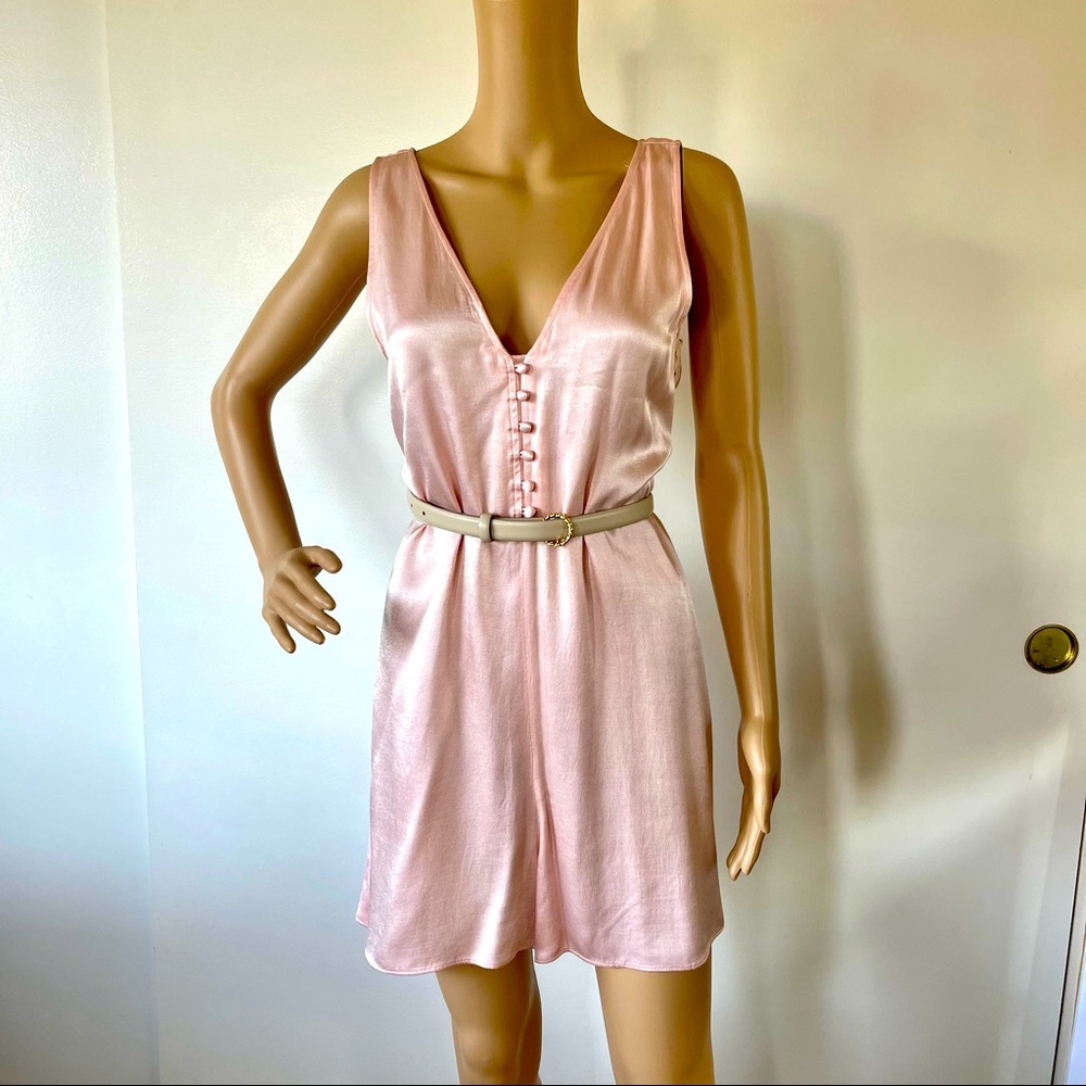 Cute Satin feel Romper NWT